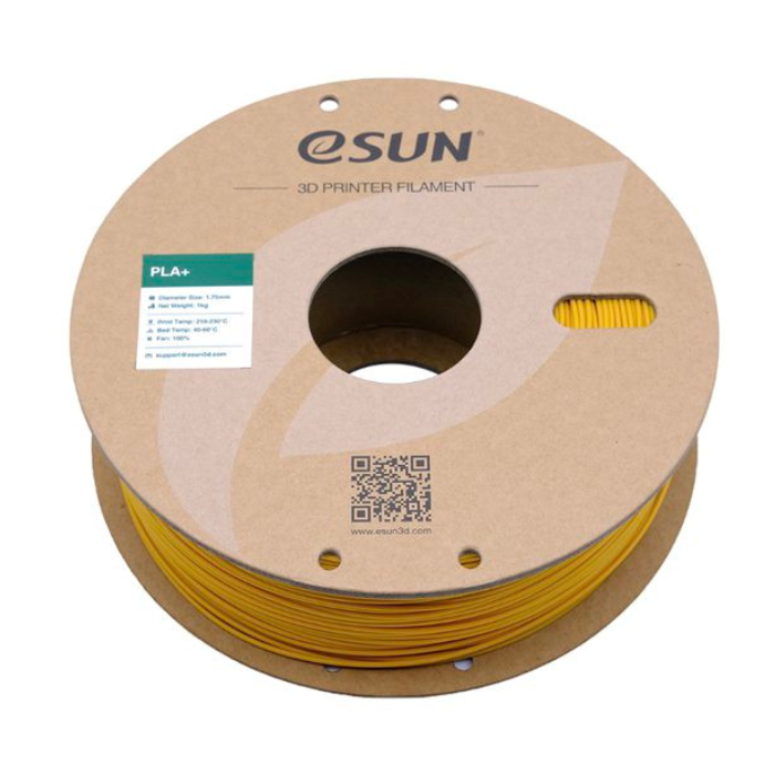 eSun 1.75mm PLA+ 3D Printing Filament 1kg Yellow Color - Image 2