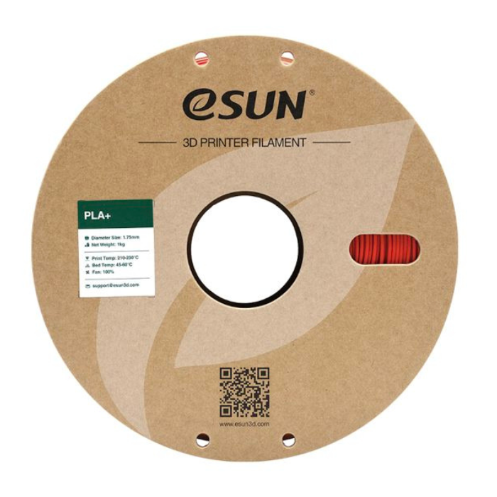 eSun PLA+ 1.75mm 1kg 3D Printing Filament Red Color - Image 3