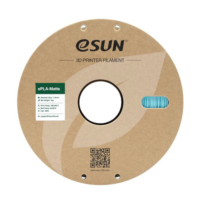 eSun PLA+ 1kg 1.75mm 3D Printing Filament Light Blue Color