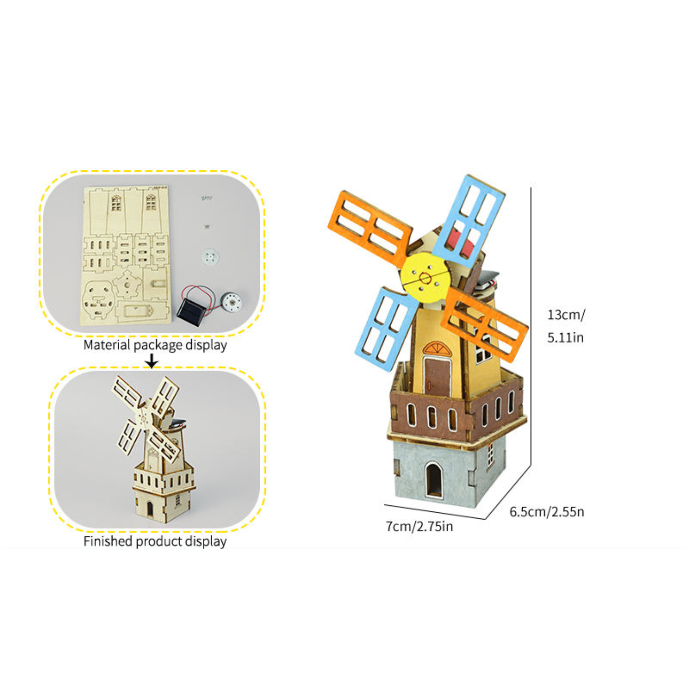 Pludo STEM Kit Sun & Spin – DIY Science Toy for Kids 8–11 | Grade 3–5 Solar Windmill Activity