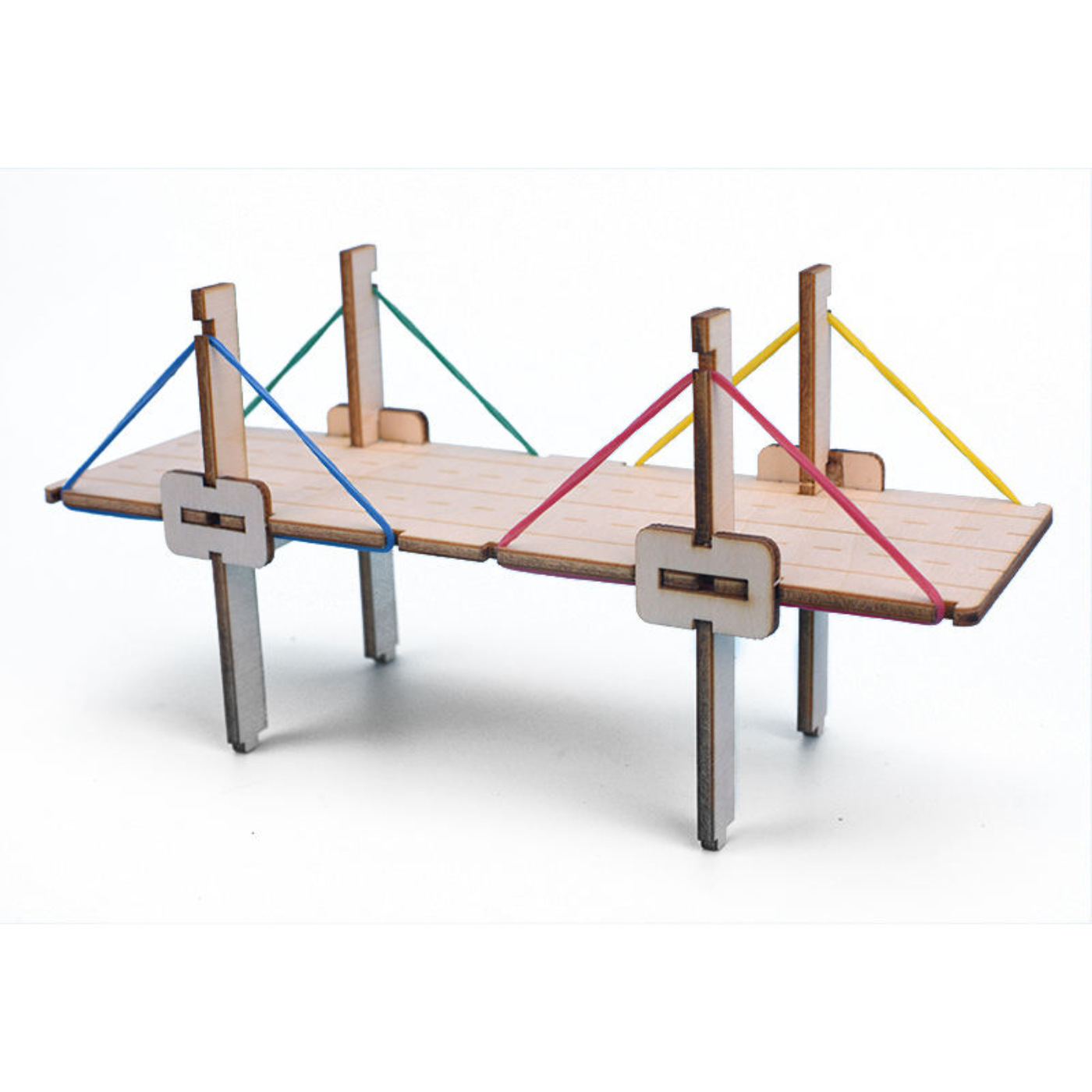 Pludo STEM Kit Little Builders – DIY Puzzle Toy for Kids 3–8 | Preschool-2 Cable Bridge Project