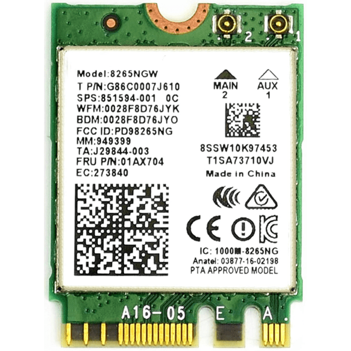 AC8265 Wireless NIC for Jetson Nano