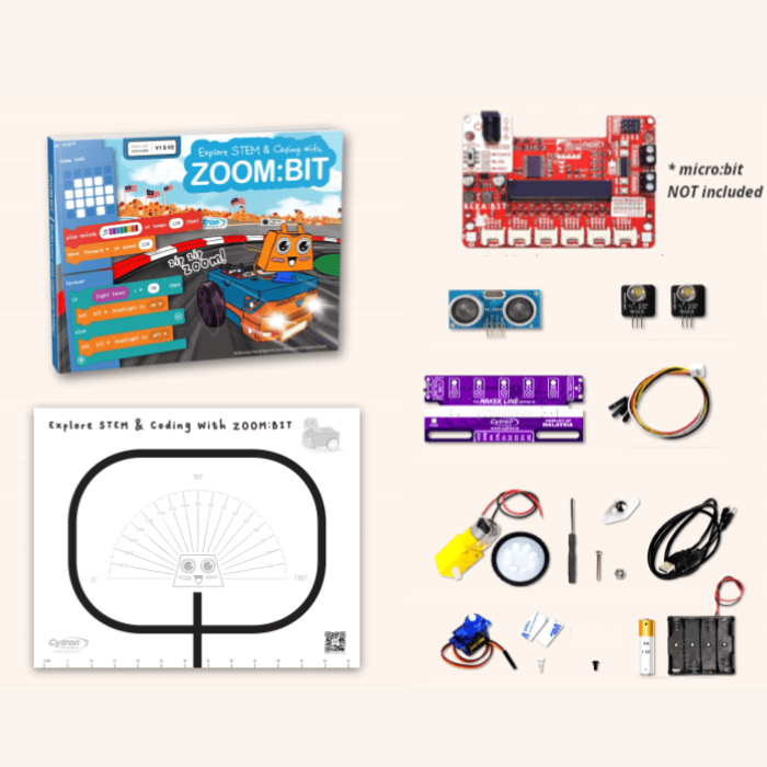 Cytron ZOOM:BIT Robot Car Kit for micro:bit (without micro:bit) - Image 3