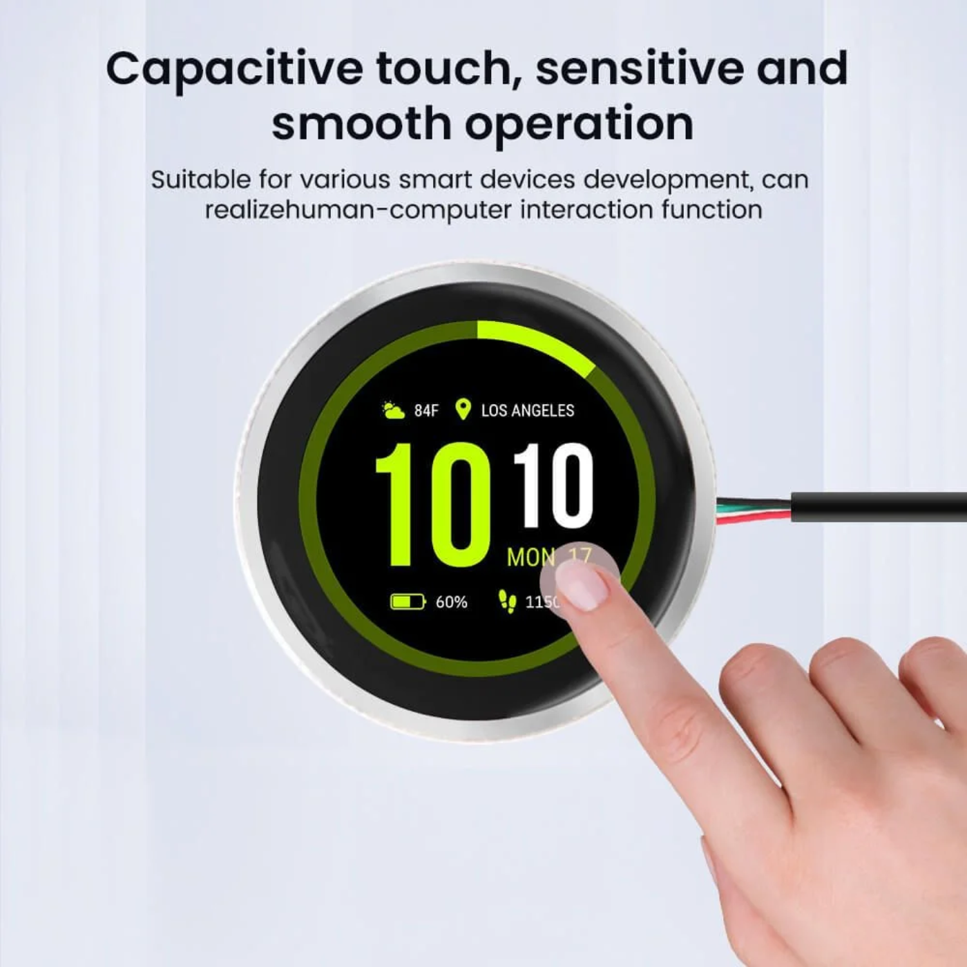 Elecrow CrowPanel 1.28 Inch ESP32 HMI Display with 240x240 IPS Round Touch Screen - Image 3