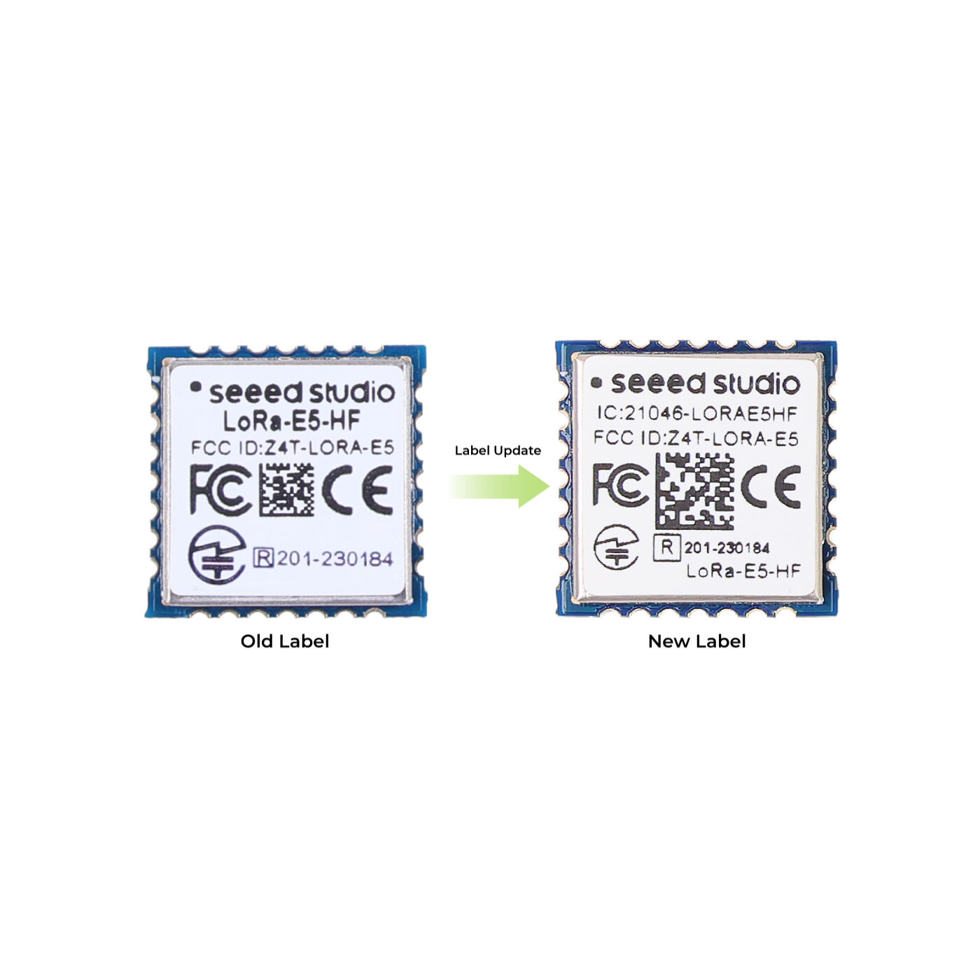 Wio-E5 LoRa Wireless Module (STM32WLE5JC) – ARM Cortex-M4 MCU with SX126x Transceiver, LoRaWAN Support for EU868 & US915 -Seeed Studio
