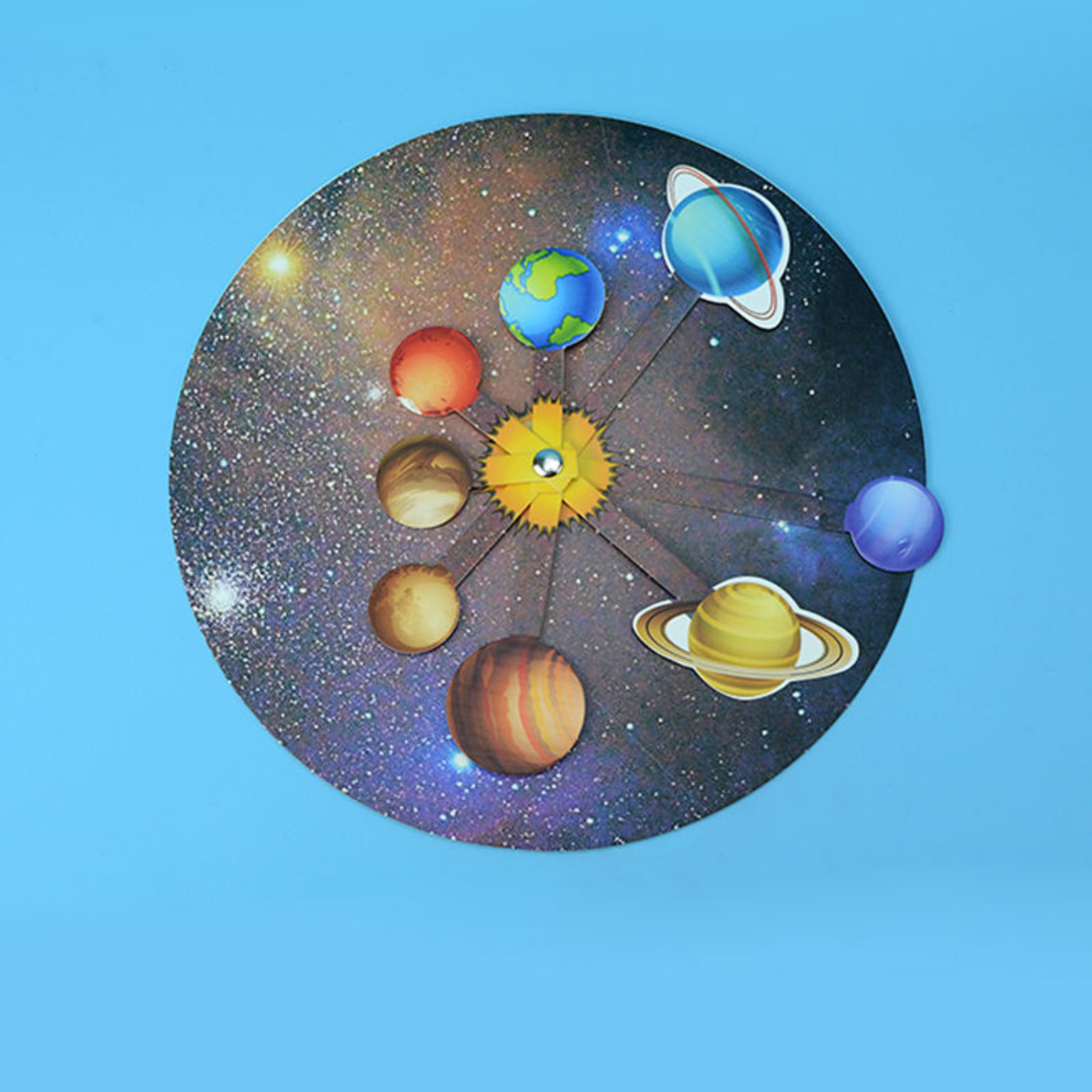 Pludo Spin & Orbit STEM Kit - DIY Science Toy for Kids 8-11 | Grade 3-5 Solar System Activity Model - Image 7