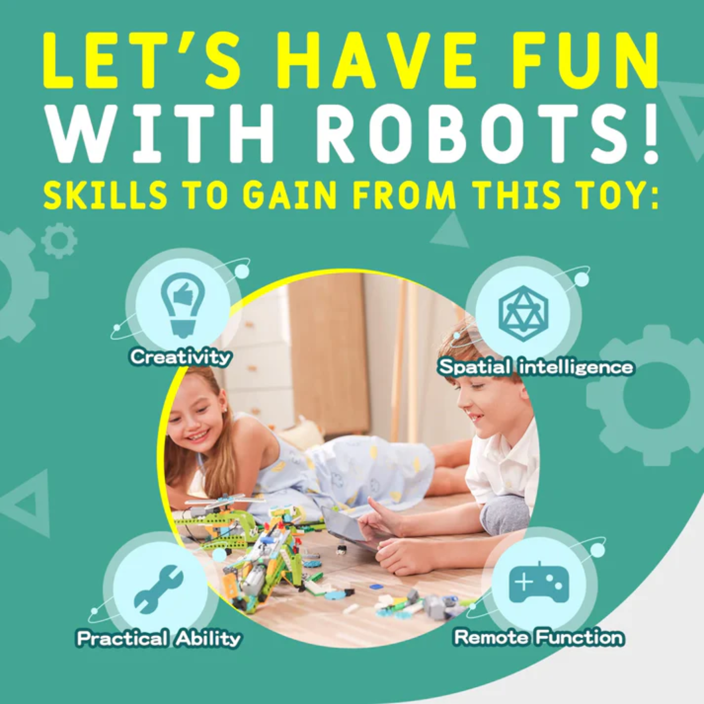 Makerzoid 100 in 1 STEAM Robot Master Educational Toy Set with Programming Building Blocks Course for 6-12 Years - Image 6