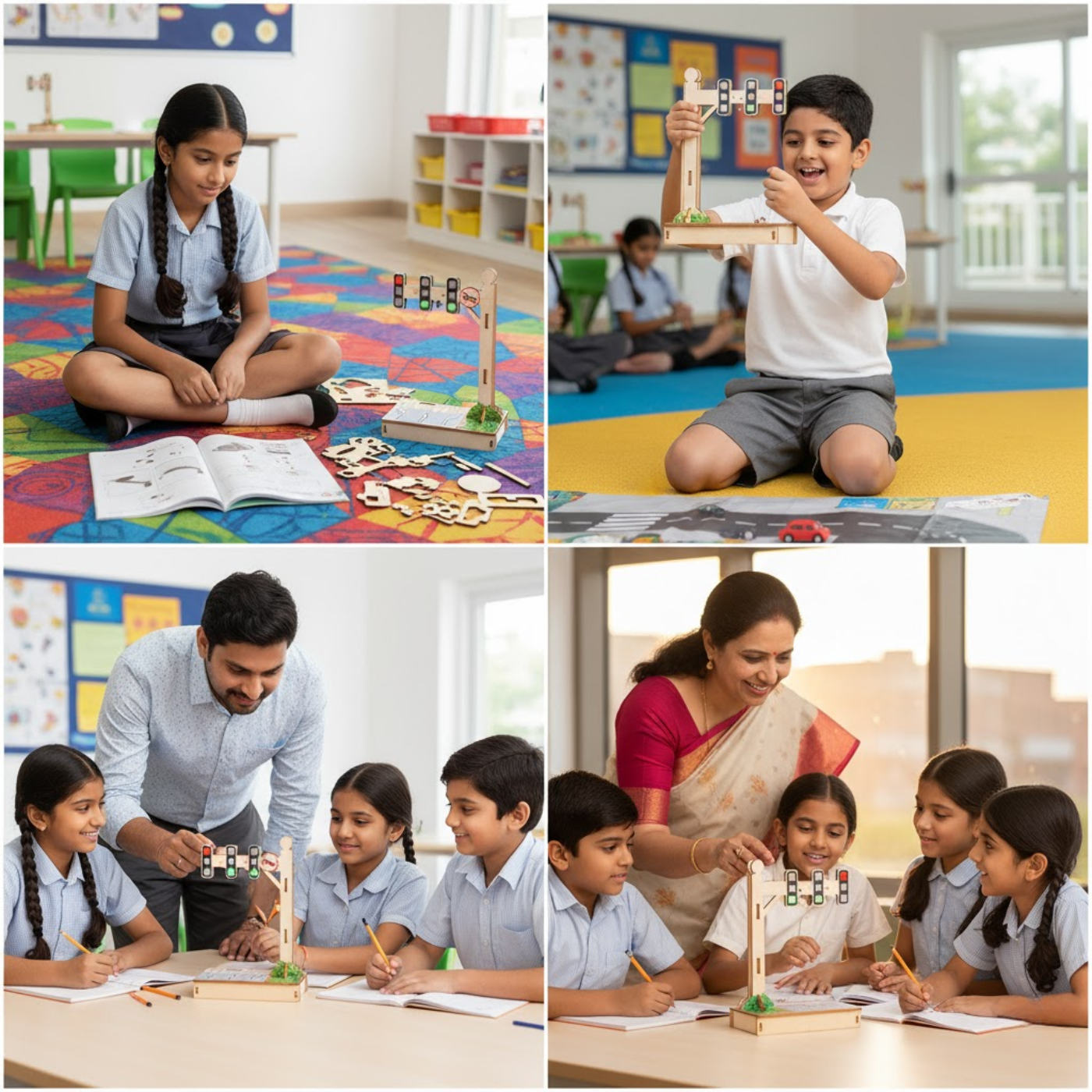 Pludo STEM Kit Automatic Traffic Signal – Controller-Based Circuit Learning Toy for 11–14 | Grade 6–8 DIY Toy