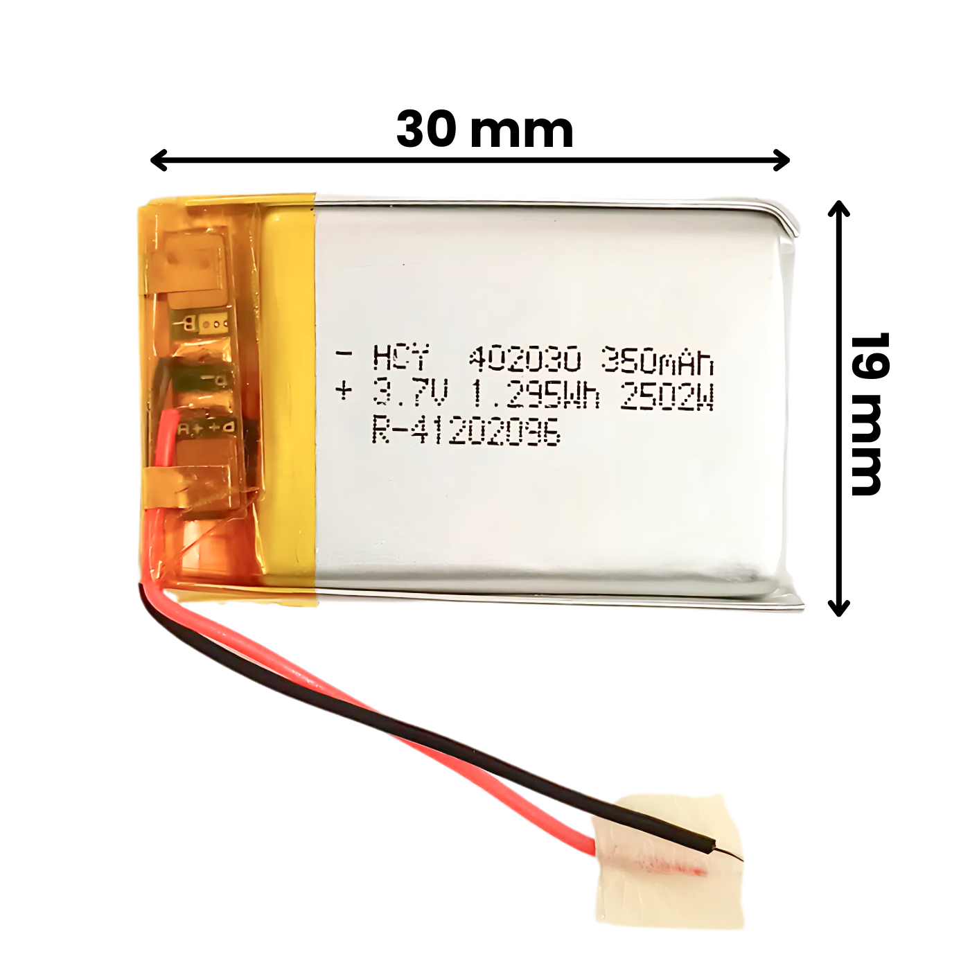 Witty Fox Rechargeable 350mAh 3.7V Lithium Polymer Battery
