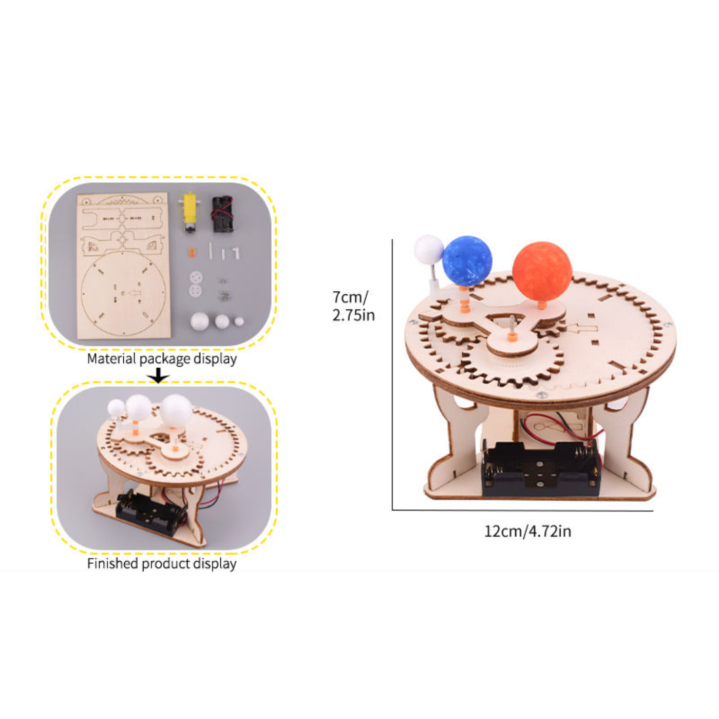 Pludo Orbit Master - DIY Science Experiment Kit for Kids 11–14 | Electric Sun-Earth-Moon STEM Toy (Grade 6–8)