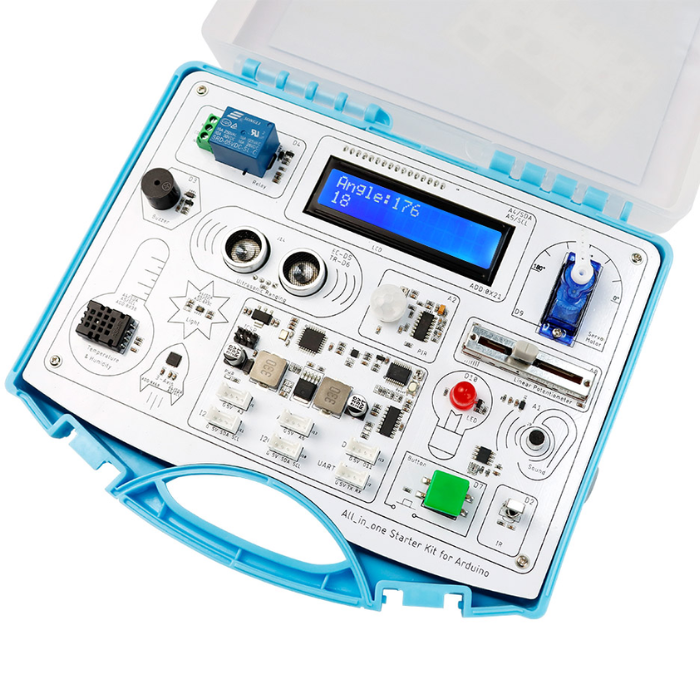 Elecrow All-in-One Starter Kit for Arduino with 15 Sensors and 21 Lessons