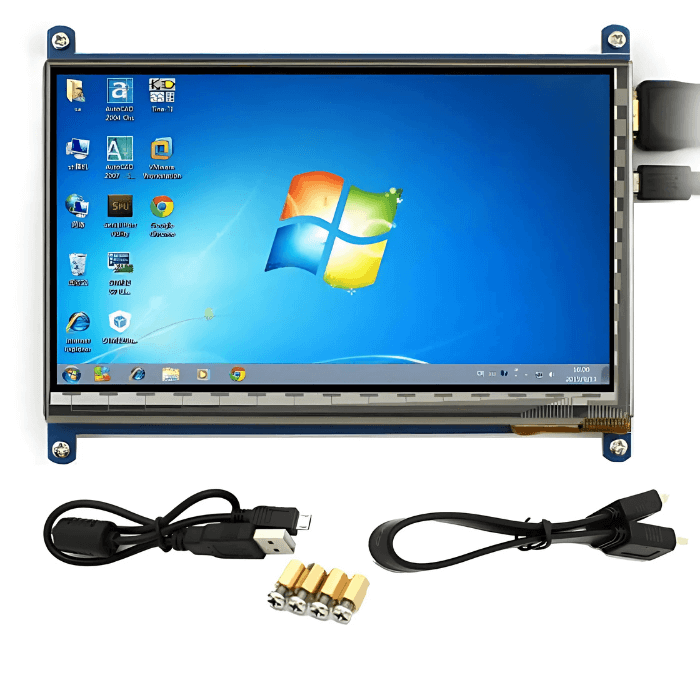 7 inch LCD Capacitive Touch Panel with HDMI and USB Cable - Image 6