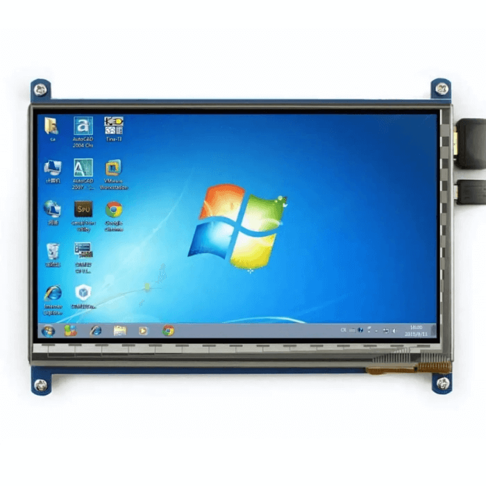 7 inch LCD Capacitive Touch Panel with HDMI and USB Cable - Image 2