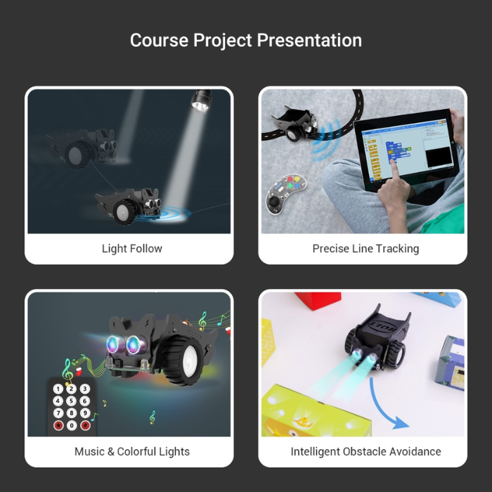 Elecrow - CrowBot BOLT - Open Source Programmable Smart Robot Car, STEAM Kit with Infrared Remote Control - Image 3