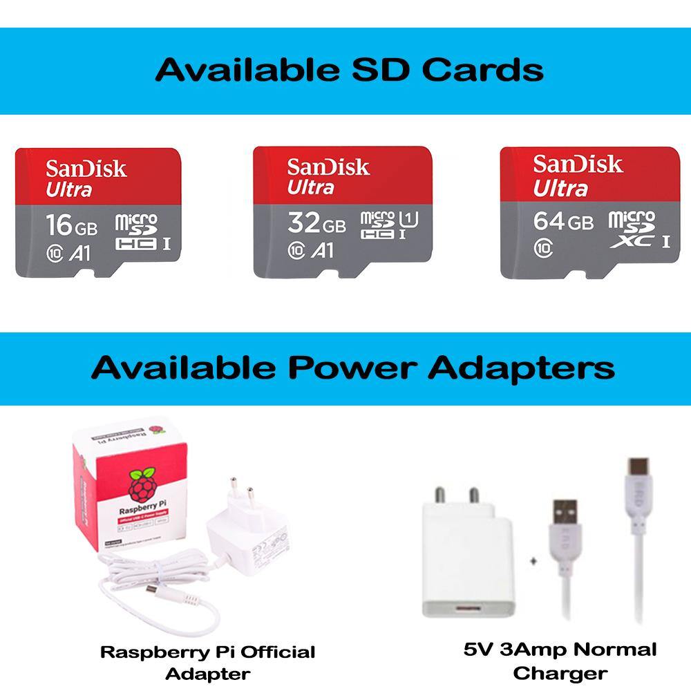 Raspberry Pi4 2-4-8GB Model 4B Ultimate Kit- Case, Power Adapter, Ethernet Cable, SD Card, Sensors and Manual - Image 4