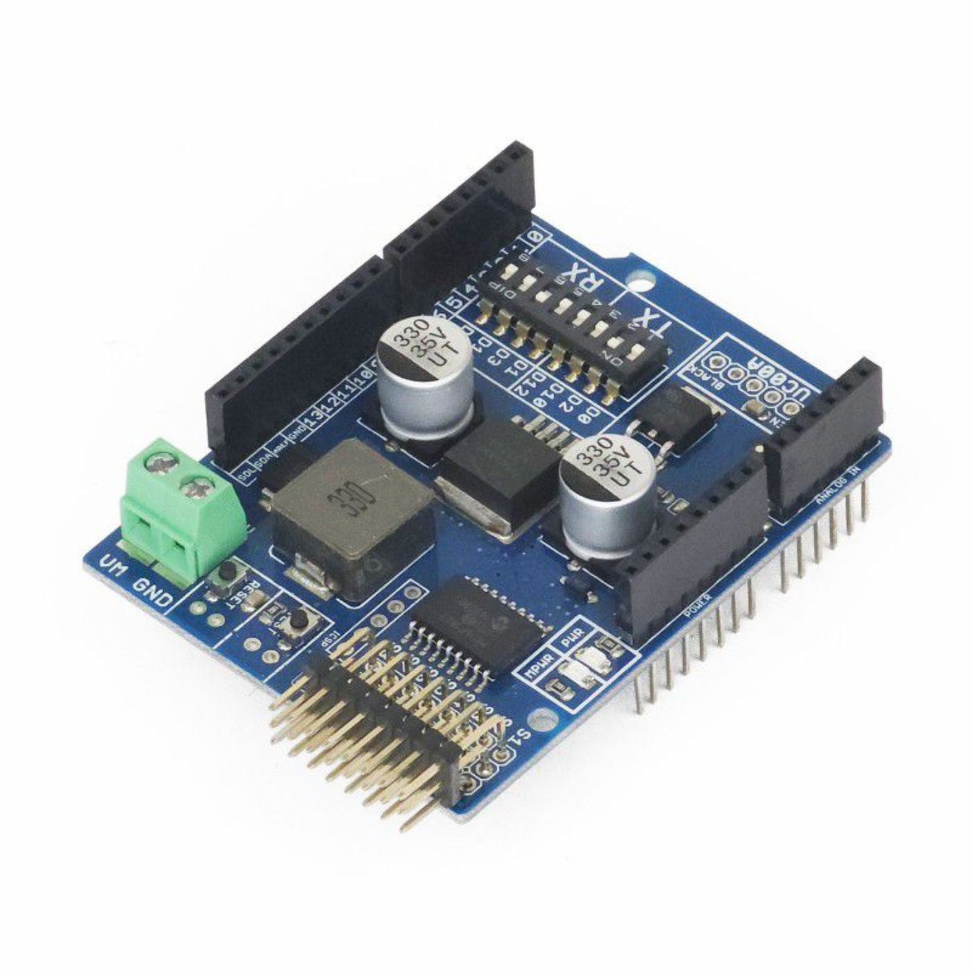 Cytron 8-Channel RC Servo Controller Shield – 5V 5A Regulated Power for Arduino - Image 2