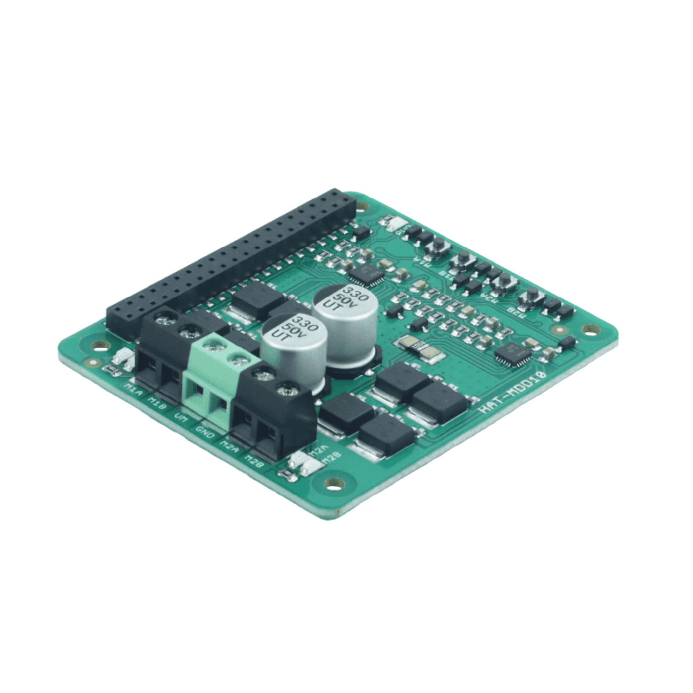 Cytron HAT-MDD10 – 10A Dual-Channel 6V–24V DC Motor Driver HAT for Raspberry Pi - Image 4
