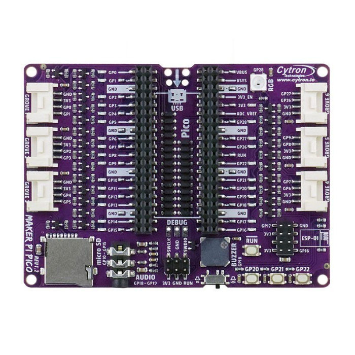 Cytron Maker Pi Pico Base Development Board for Raspberry Pi (without Pico)