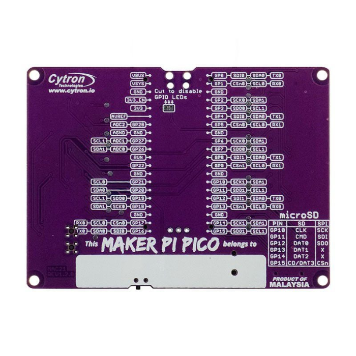 Cytron Maker Pi Pico Base Development Board for Raspberry Pi (without Pico) - Image 4