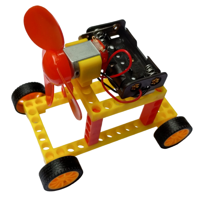 DIY Colorful  Wind Generator Car - Image 2