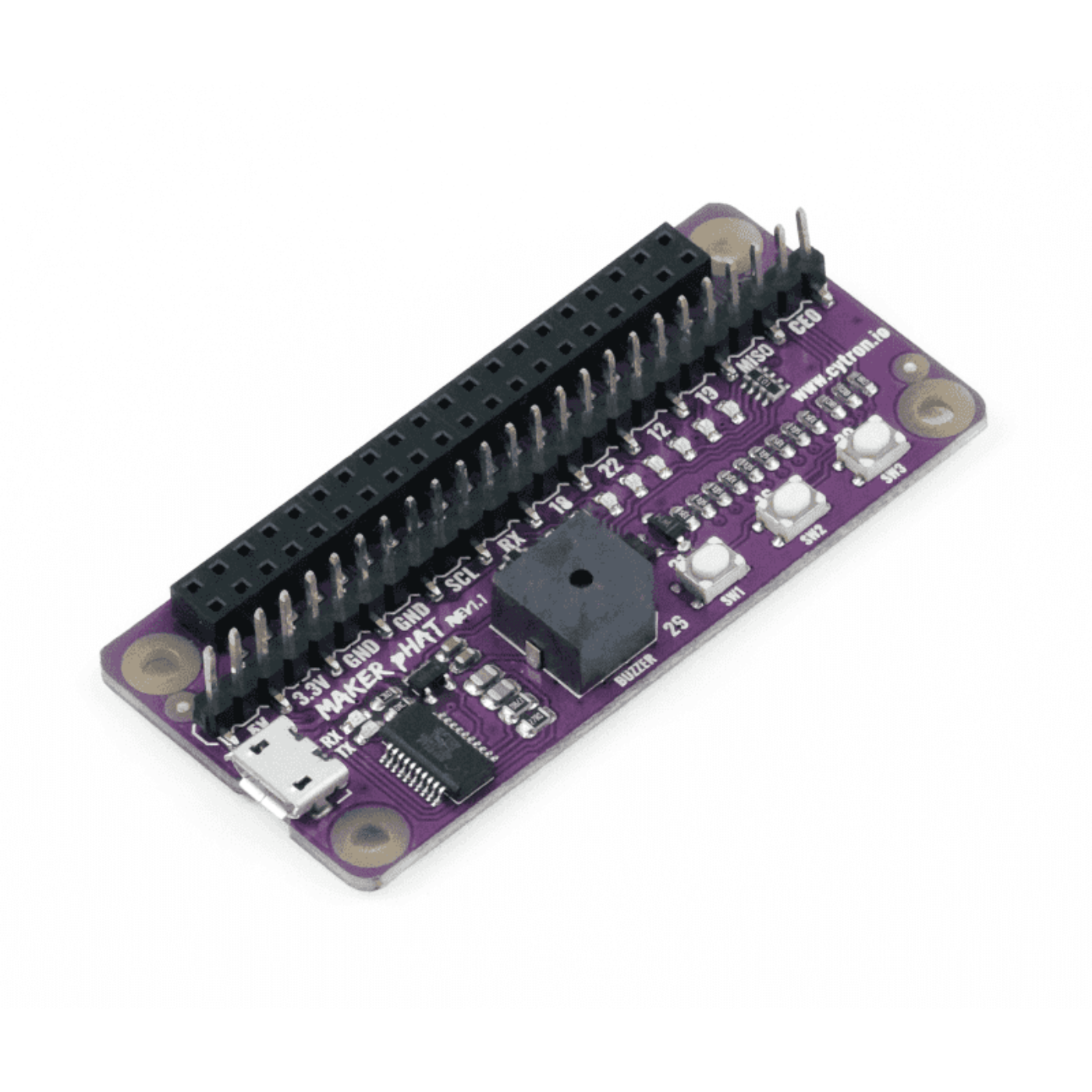 Maker pHAT for Raspberry Pi – Headless Setup, GPIO Debugging & Built-In I/O - Image 2