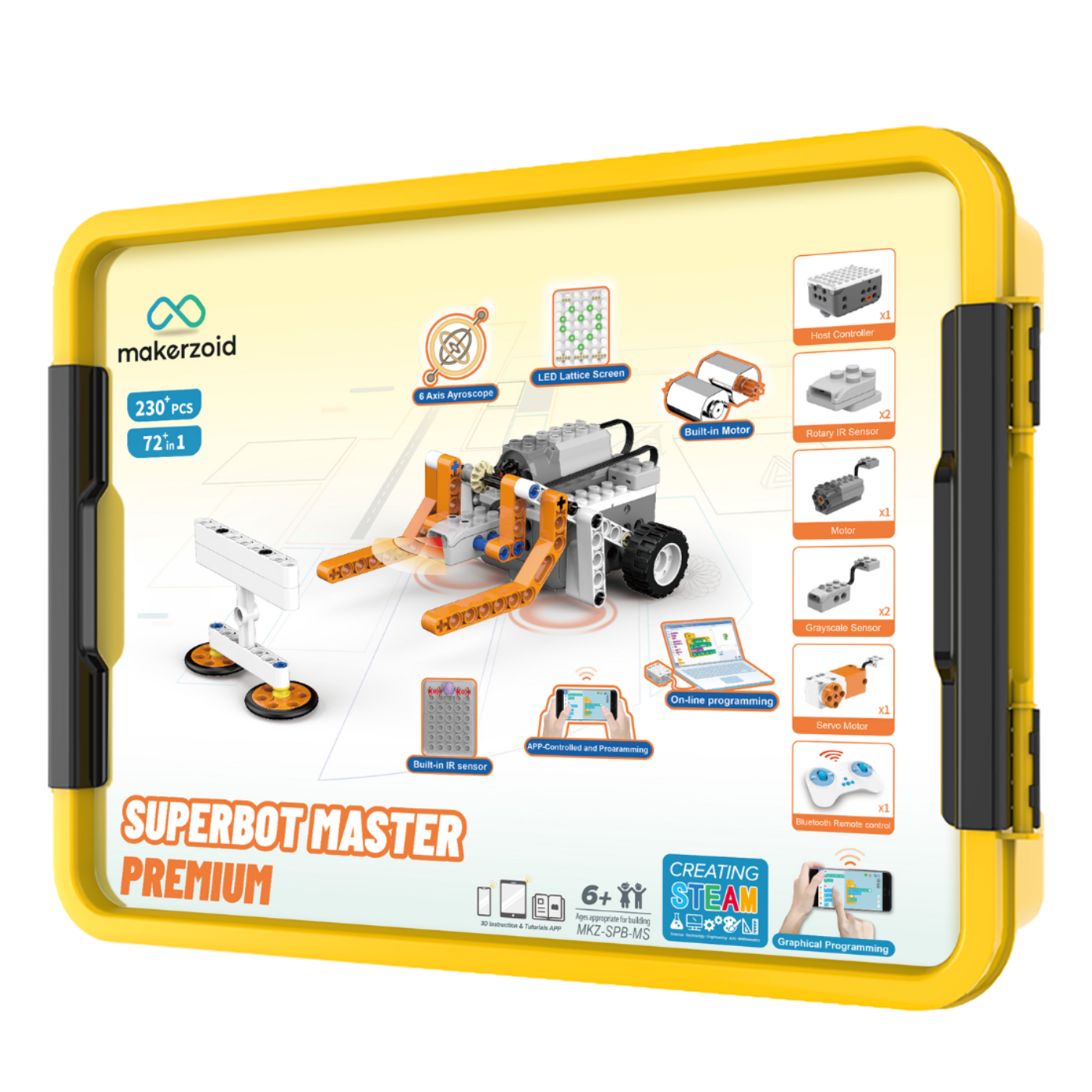 Makerzoid STEAM Super Bot Master Premium Educational Coding Robot Kit with Scratch 3.0 Block Coding - Image 6