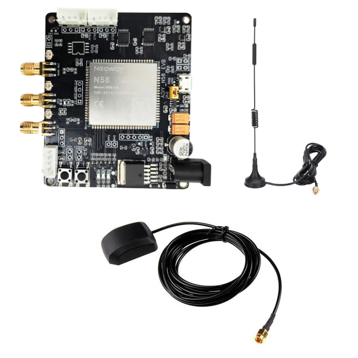 N58 Bluetooth Evaluation Board with GPS GNSS & LTE Antennas - Image 3