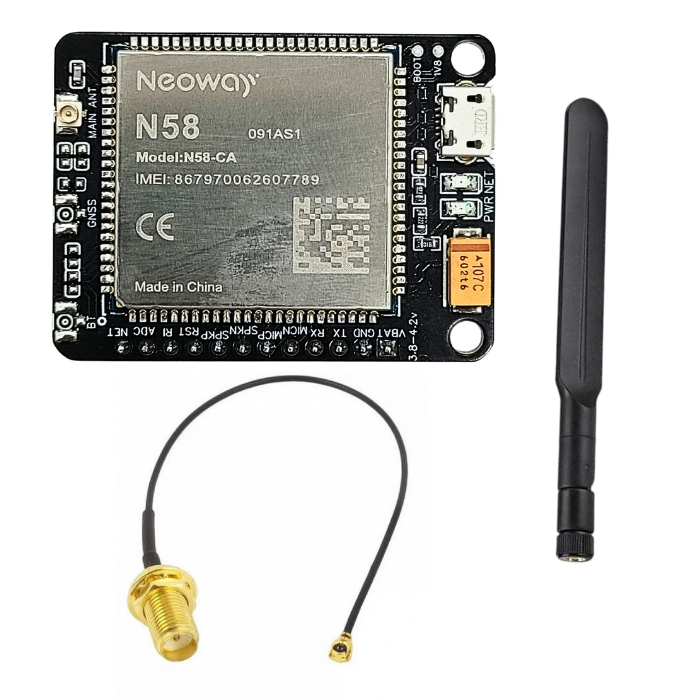 N58 LTE Breakout with 4G Antenna & 10cm UFL Connector