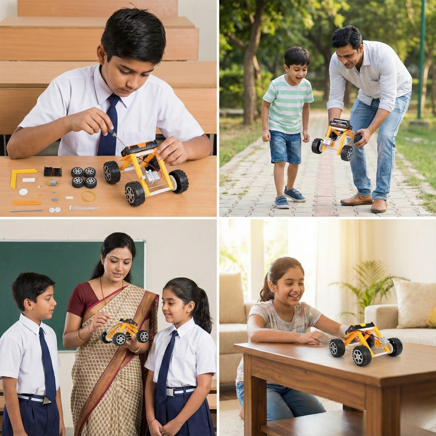 Pludo STEM Kit Rover Builder – Mechanics of Motion DIY Kids Learning Toy for Kids 8–11 | Grade 3–5 Motion & Force Model