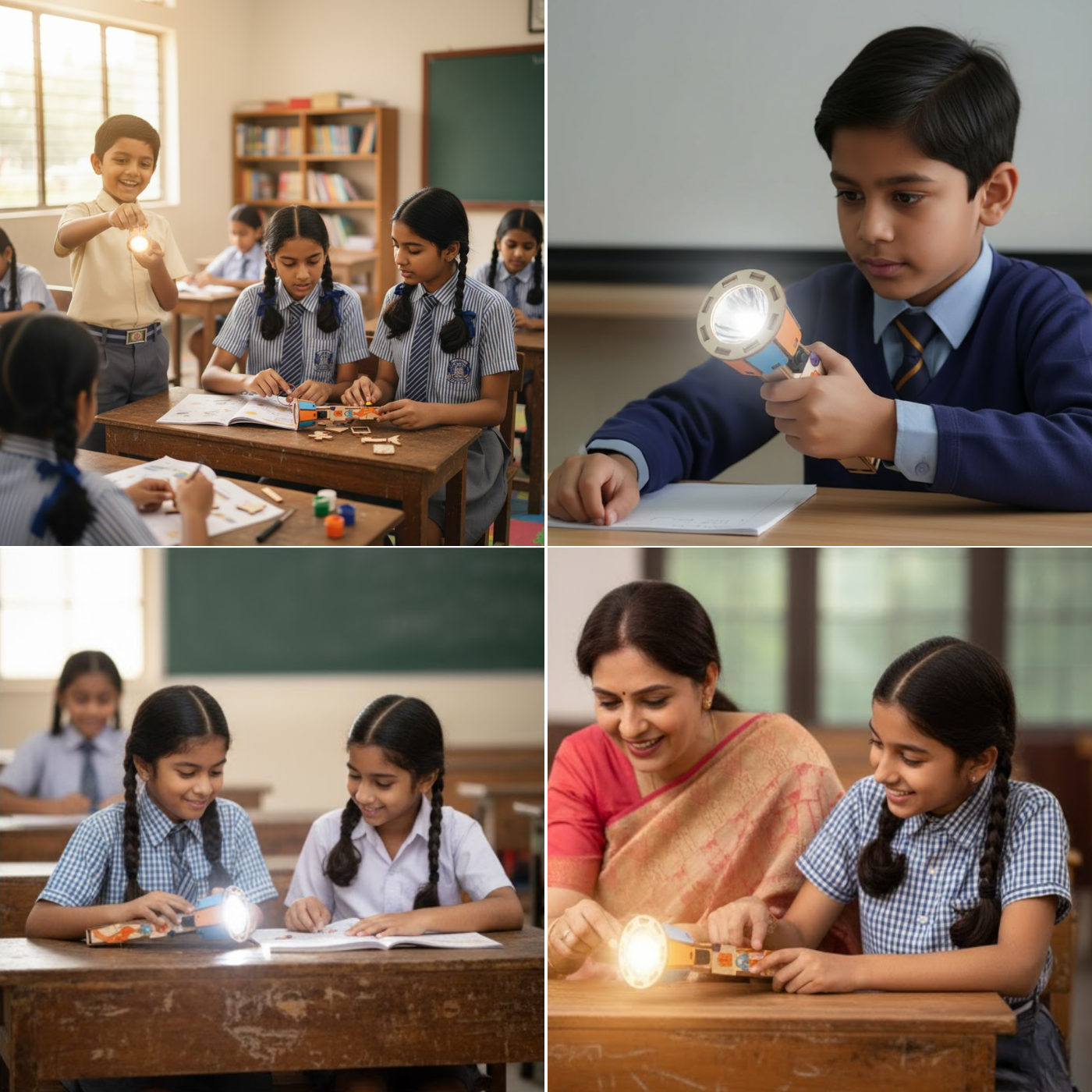 Pludo DIY Flashlight Educational Toy – Learn Simple Electric Circuits for Ages 8–11 | Grade 3 to 5