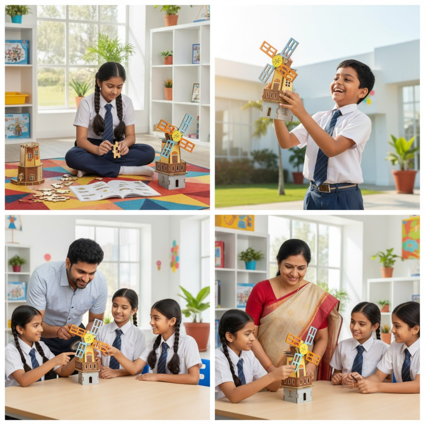 Pludo STEM Kit Sun & Spin – DIY Science Toy for Kids 8–11 | Grade 3–5 Solar Windmill Activity