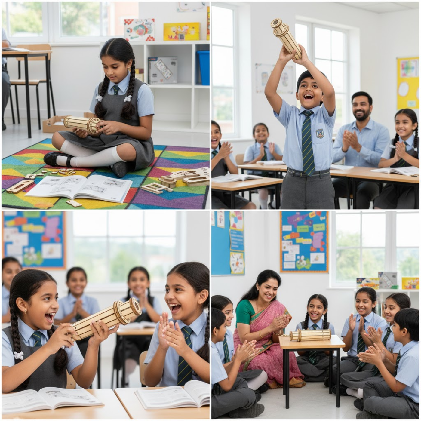 Pludo STEM Kit Optics Explorer – DIY Science Kit for Kids (11–14 Yrs) | Grade 6–8 Telescope Learning Project