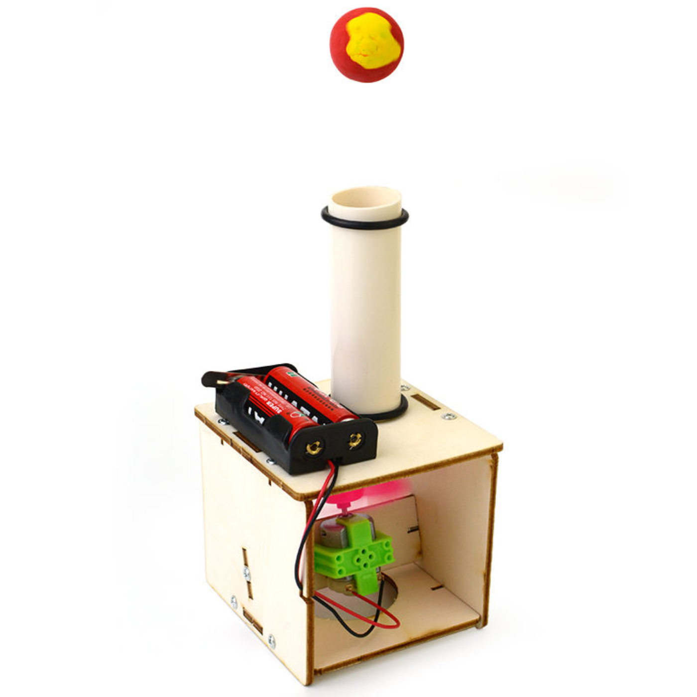 Pludo STEM Kit AirGlide – DIY Science Kit for Kids 11–14 | Grade 6–8 Bernoulli’s Principle Air Levitation Experiment - Image 2