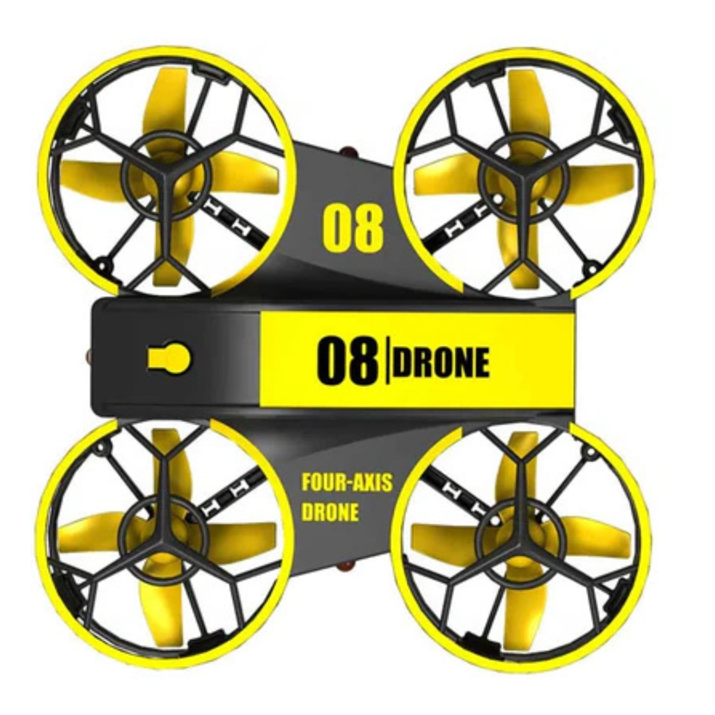 RH-821 Mini Quadcopter Drone with LED Lights and Fixed Altitude RC Helicopter for Kids – Yellow – RS6115 - Image 3