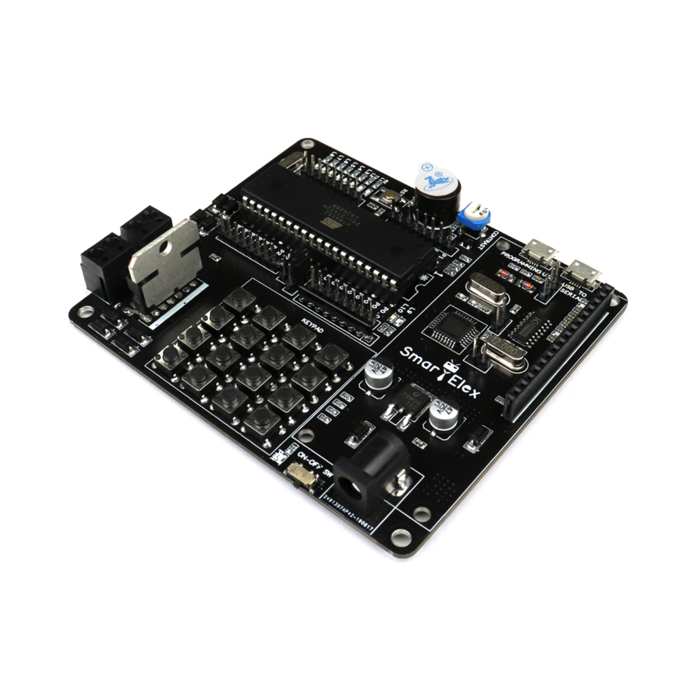 SmartElex AT89S52 Microcontroller Development Board – 40-Pin DIP MCU with L298P Motor Driver - Image 4