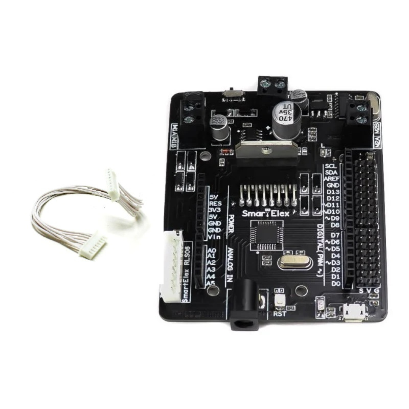 SmartElex L298N Dual Channel Motor Driver with Onboard Arduino Uno - Image 5