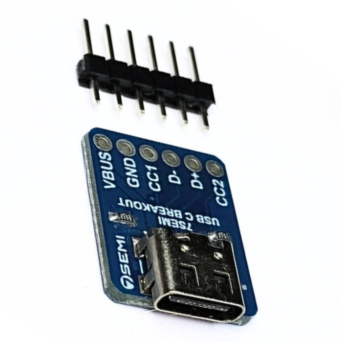 USB Type-C Connector Breakout (Female) - 7Semi - Image 3