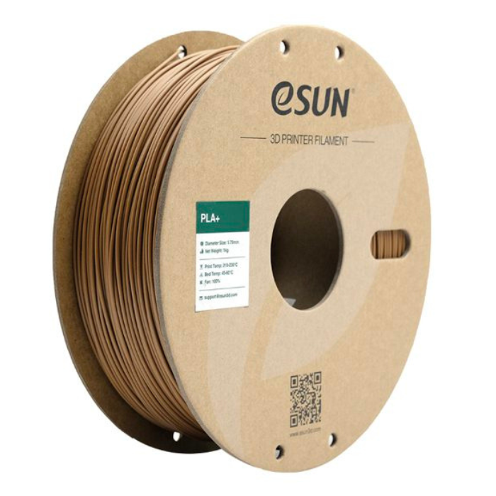 eSun 1.75mm PLA+ 3D Printing Filament 1kg Light Brown Color - Image 4