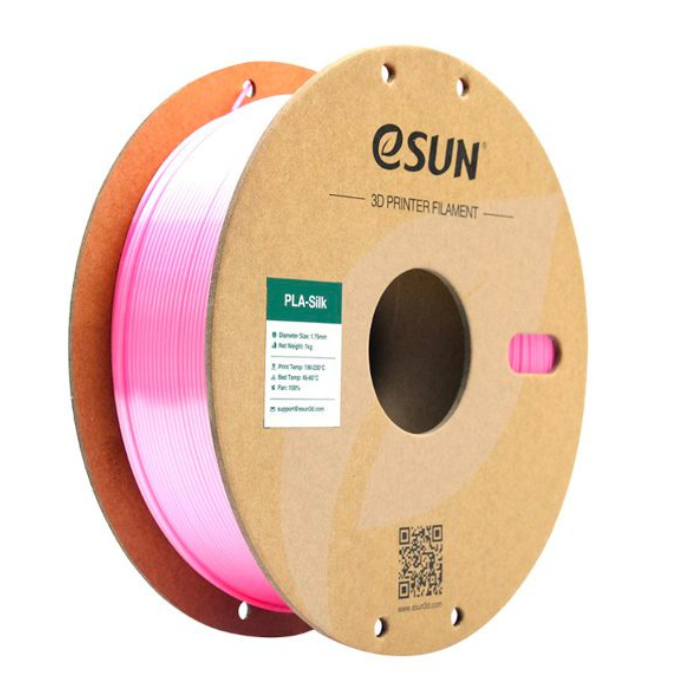 eSun 1.75mm Silk PLA Filament 1kg/roll Pink Color - Image 3