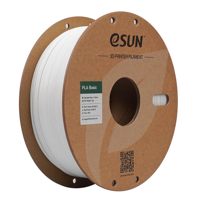 eSun PLA-Basic 1.75mm 3D Printing Filament 1kg White Color - Image 3