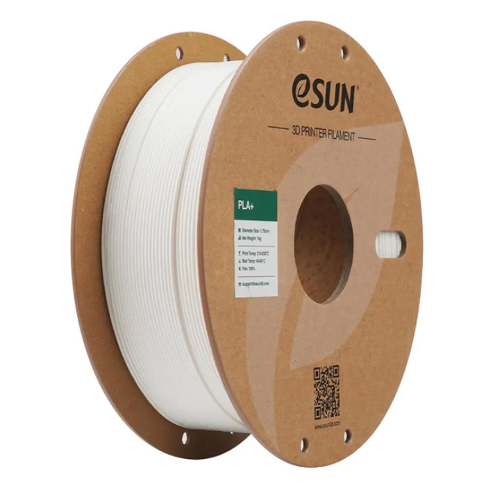 eSun PLA+ 1kg 3D Printing Filament 1.75mm Milky White Color - Image 3