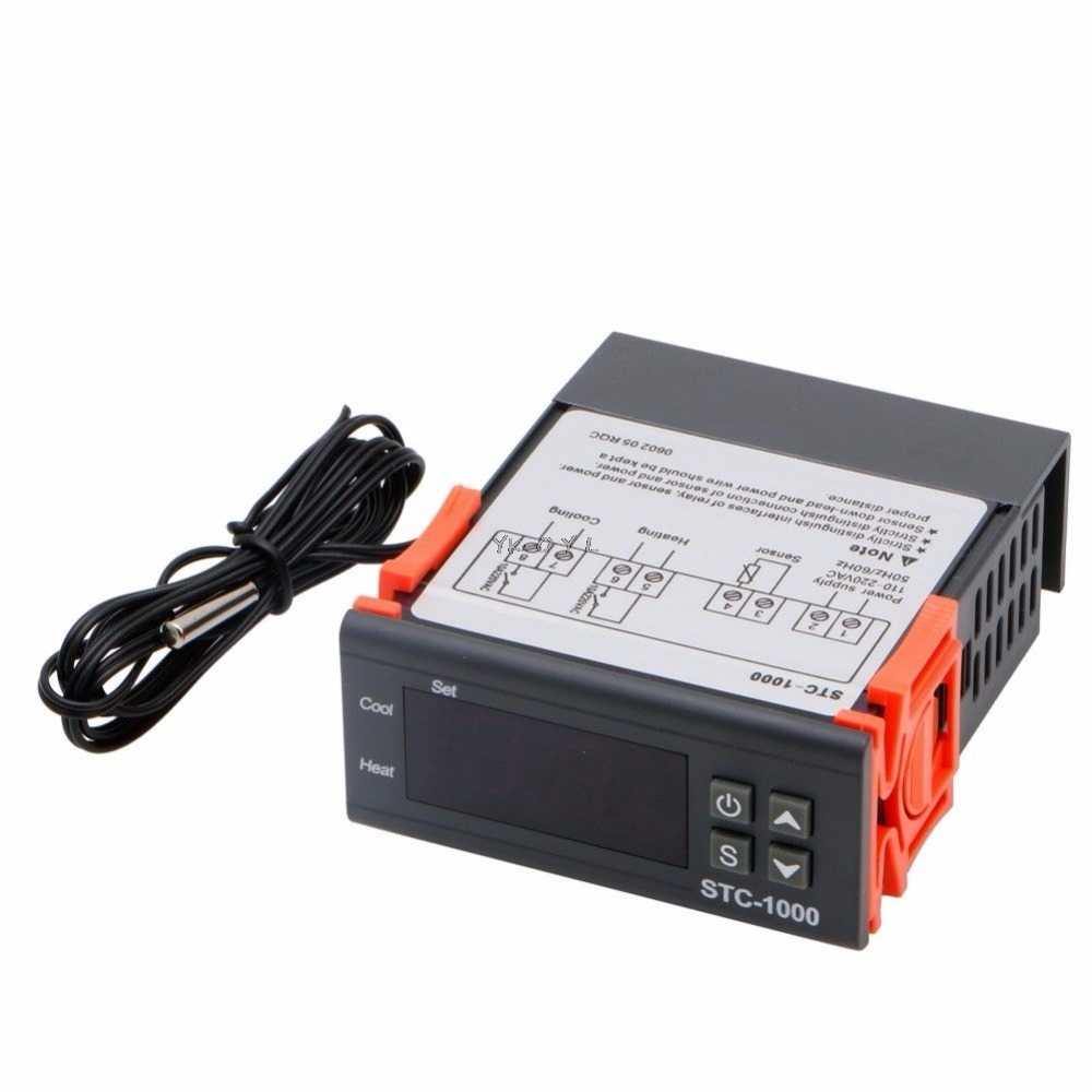 110V~ 220V AC All-Purpose Temperature Control Controller with Sensor 2 Relay Output Thermostat Stc-1000