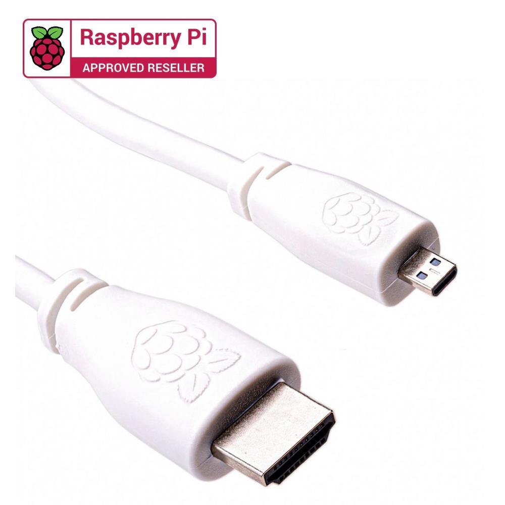 Raspberry Pi Official Micro-HDMI to Standard HDMI Cable (1 Meter)