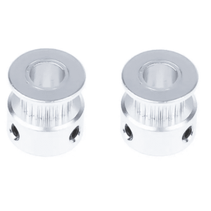 Aluminum GT2 Timing Pulley 20 Tooth 8mm Bore For 6.35mm Belt 2Pcs