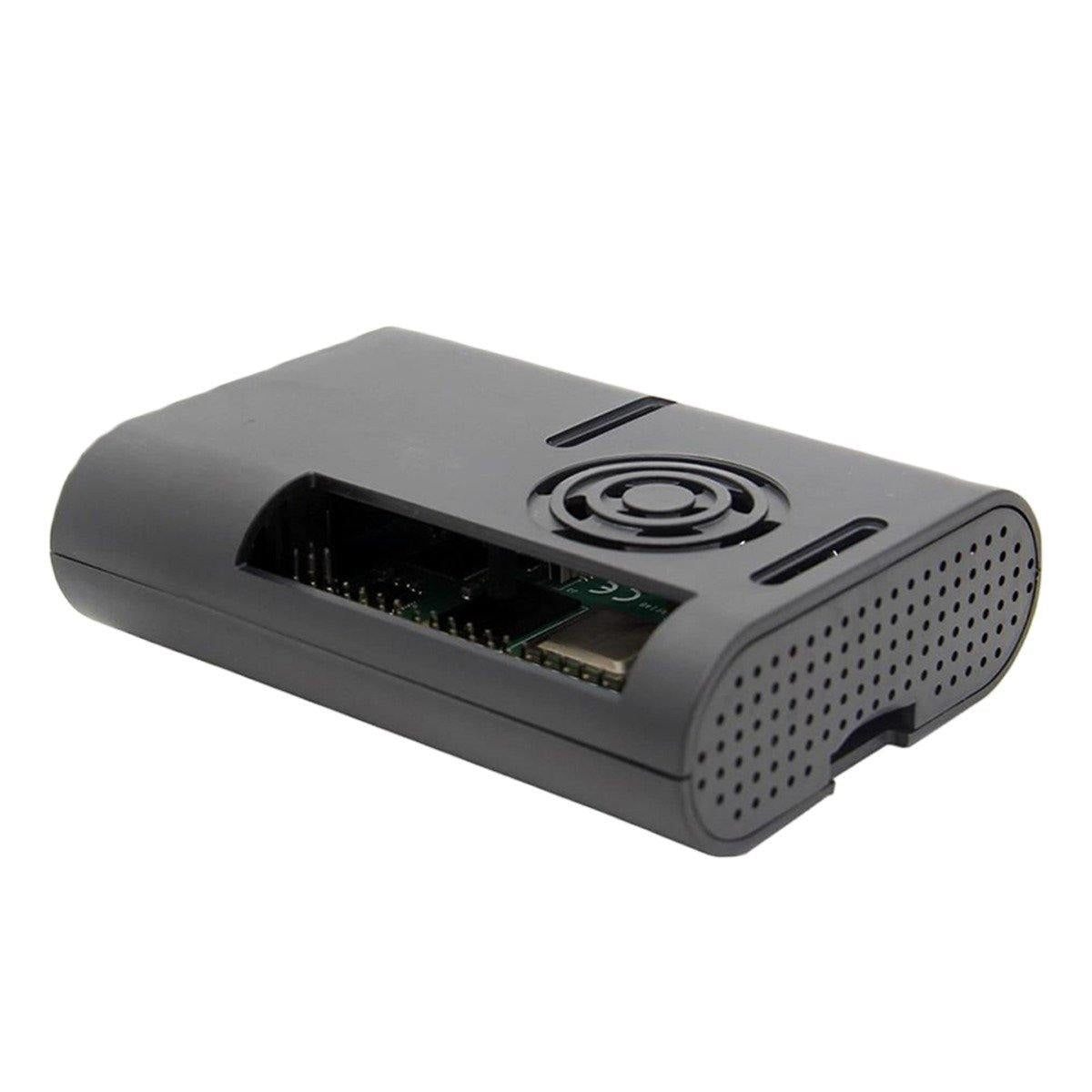 Raspberry Pi 4 ABS Black Case with Fan
