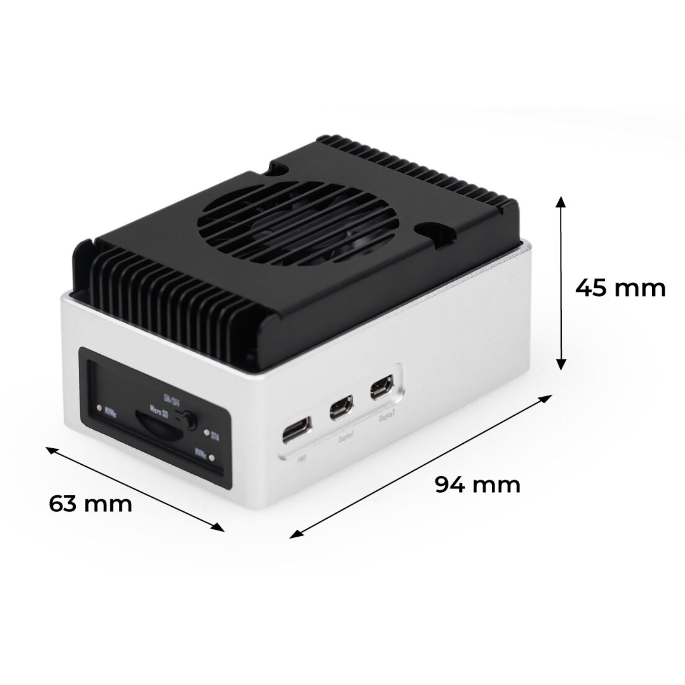 reComputer AI R2140-12 - Edge AI Computer 16GB RAM 26 TOPS Based on Raspberry Pi 5 - Seeed Studio