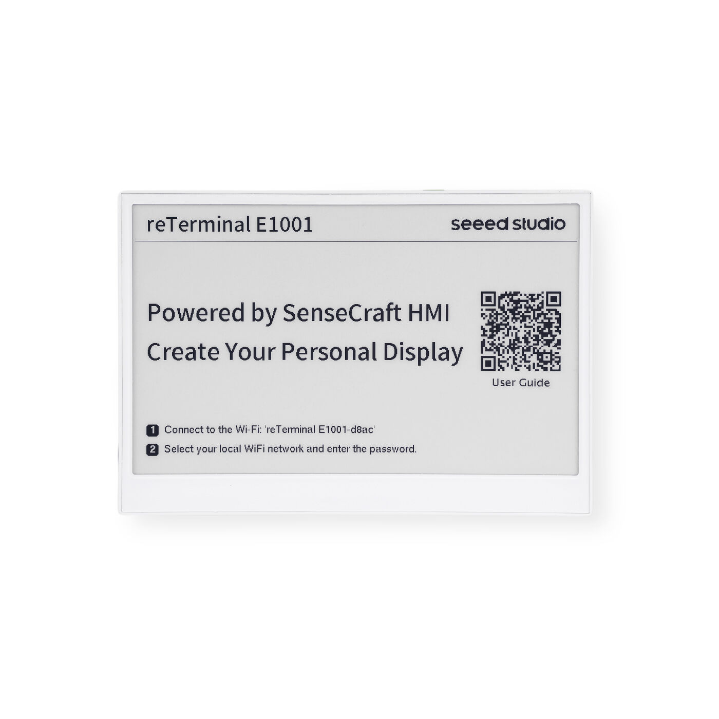 reTerminal E1001 – 7.5" Monochrome ePaper Display with ESP32-S3