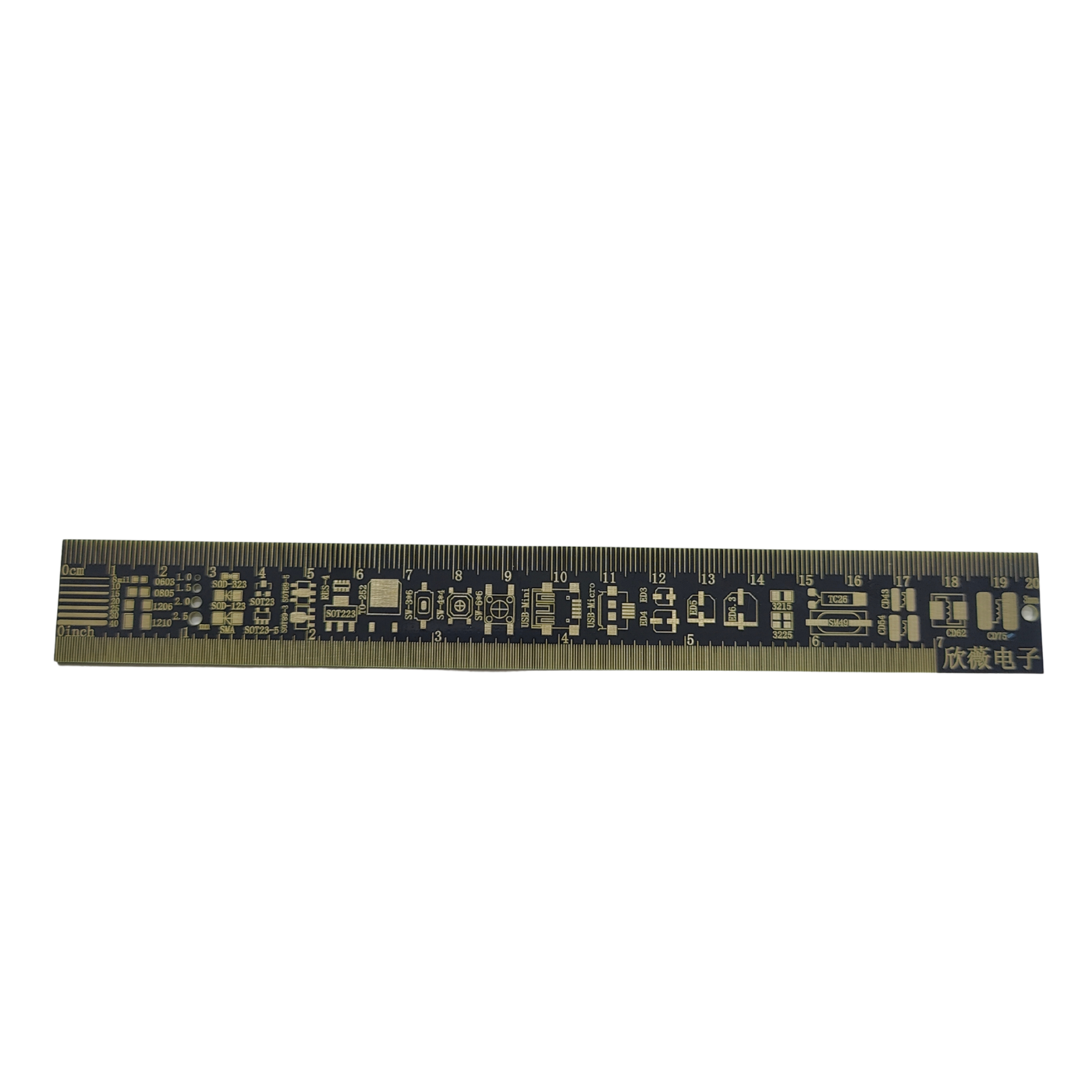 Multipurpose 20cm PCB Ruler – Engineering Measuring Tool - Image 4