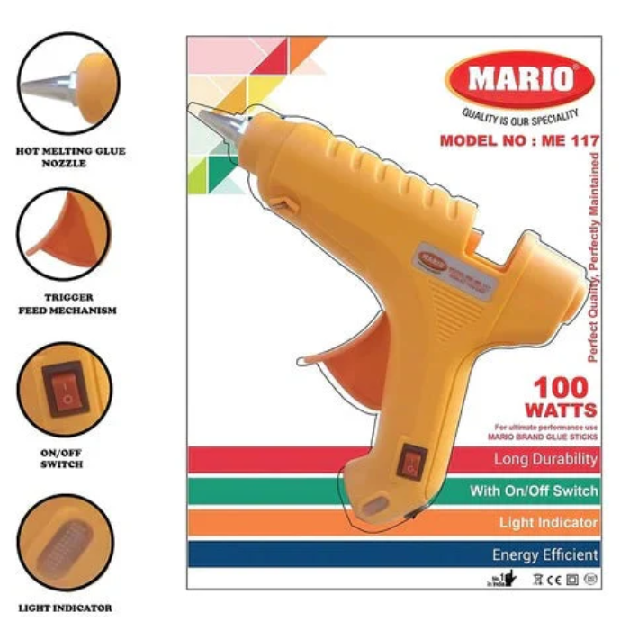 Mario ME-117 100 Watt Professional Hot Melt Glue Gun - Image 7