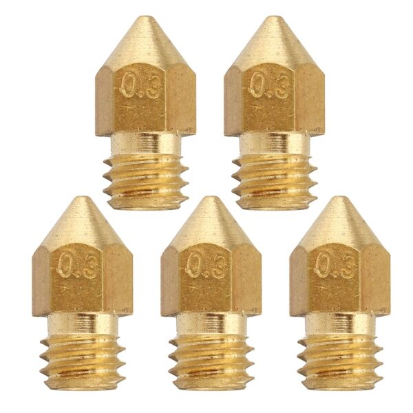 3D Printers Brass Nozzle 0.3mm M8 - Image 2
